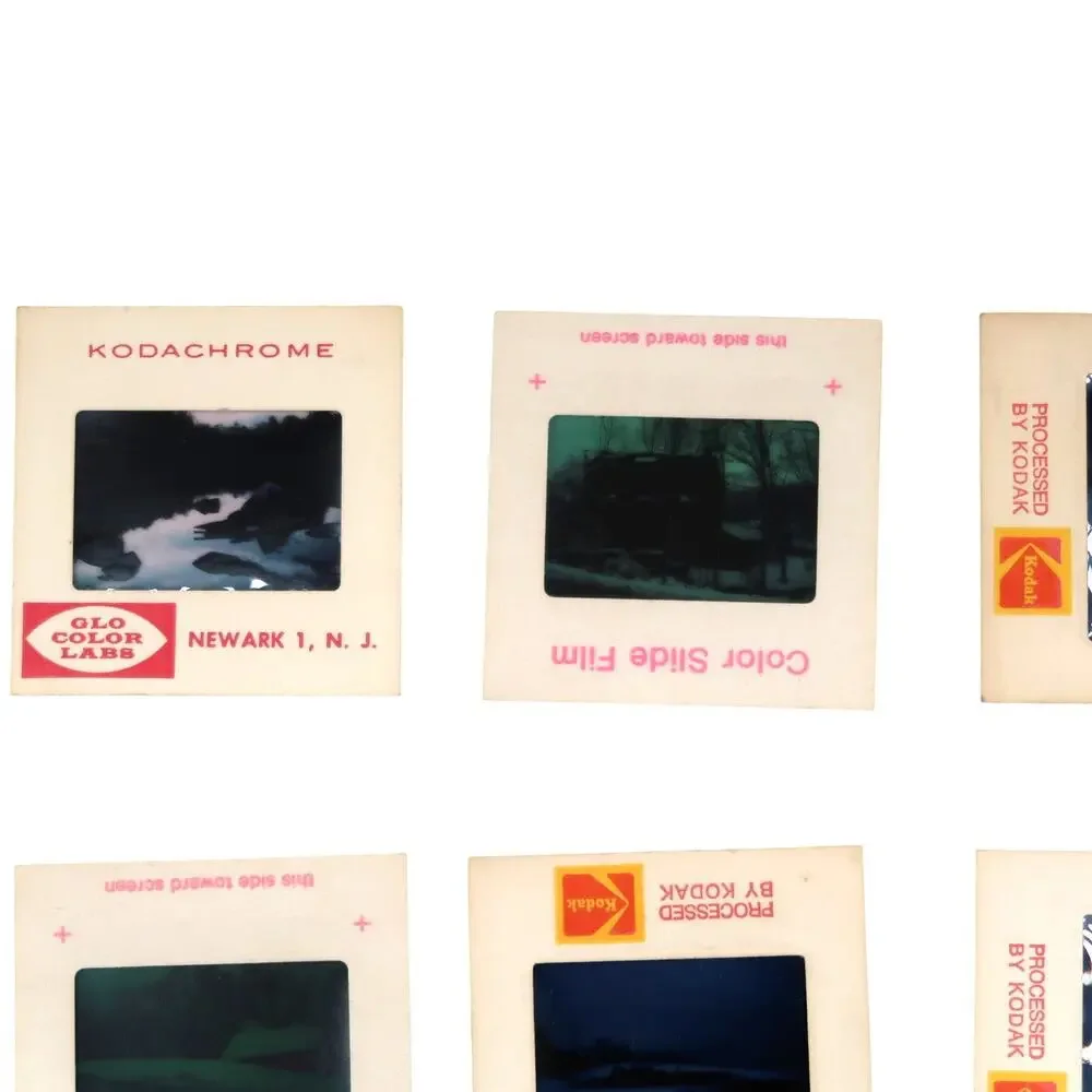 35mm Slides 1970s Lot of 15 Vintage Winter Snow Architecture Nature Film Kodak